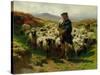 The Highland Shepherd, 1859-Rosa Bonheur-Stretched Canvas
