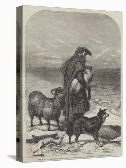 The Highland Shepherd-Richard Ansdell-Stretched Canvas