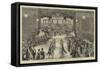 The Highlanders' (Black Watch) Ball at Glasgow-null-Framed Stretched Canvas