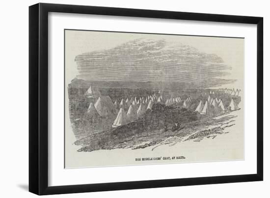 The Highlanders' Camp, at Malta-null-Framed Giclee Print