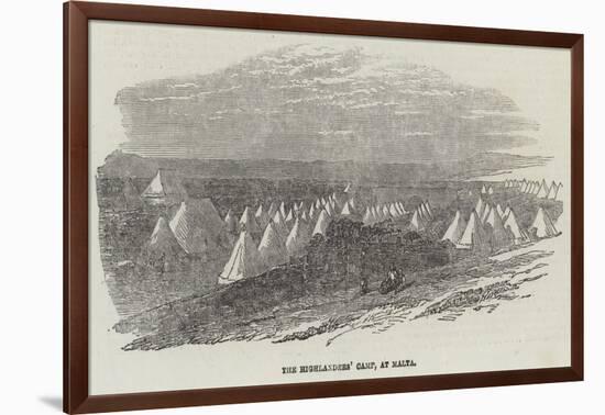 The Highlanders' Camp, at Malta-null-Framed Giclee Print