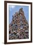 The highly decorative Gopuram (entrance tower) to Sri Srinivasa Perumal Hindu Temple, Singapore-Martin Child-Framed Photographic Print