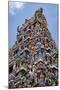 The highly decorative Gopuram (entrance tower) to Sri Srinivasa Perumal Hindu Temple, Singapore-Martin Child-Mounted Photographic Print