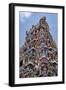 The highly decorative Gopuram (entrance tower) to Sri Srinivasa Perumal Hindu Temple, Singapore-Martin Child-Framed Photographic Print