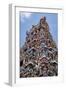 The highly decorative Gopuram (entrance tower) to Sri Srinivasa Perumal Hindu Temple, Singapore-Martin Child-Framed Photographic Print