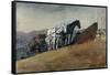 The Hill Top Barn, Houghton Farm-Winslow Homer-Framed Stretched Canvas