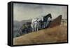 The Hill Top Barn, Houghton Farm-Winslow Homer-Framed Stretched Canvas