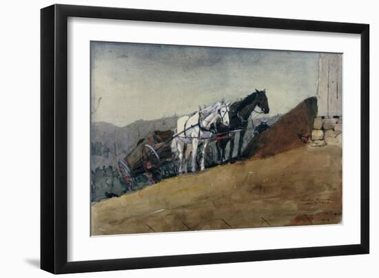 The Hill Top Barn, Houghton Farm-Winslow Homer-Framed Giclee Print