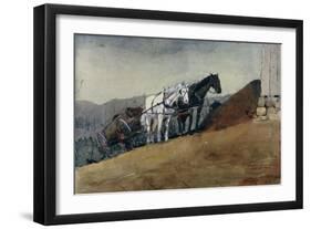 The Hill Top Barn, Houghton Farm-Winslow Homer-Framed Giclee Print