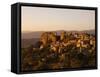 The Hill Top Village of Saignon at Sunset, Provence, France, Europe-Mark Chivers-Framed Stretched Canvas
