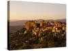 The Hill Top Village of Saignon at Sunset, Provence, France, Europe-Mark Chivers-Stretched Canvas