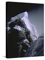 The Hillary Step at Dusk, Nepal-Michael Brown-Stretched Canvas