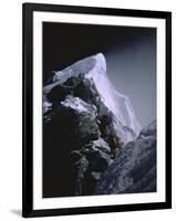 The Hillary Step at Dusk, Nepal-Michael Brown-Framed Premium Photographic Print