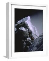 The Hillary Step at Dusk, Nepal-Michael Brown-Framed Photographic Print