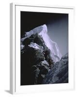 The Hillary Step at Dusk, Nepal-Michael Brown-Framed Photographic Print