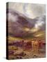 The Hills of Ardgell-Louis Bosworth Hurt-Stretched Canvas