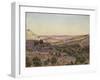 The Hills of Moab and the Valley of Hinnom, 1854 (Watercolour and Bodycolour)-Thomas Seddon-Framed Giclee Print