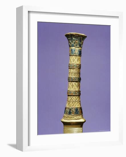 The Hilt of One of the King's Daggers, from the Tomb of the Pharaoh Tutankhamun, Thebes, Egypt-Robert Harding-Framed Photographic Print