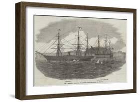 The Himalaya Steam-Ship in Plymouth Sound, with Troops for the War-null-Framed Giclee Print