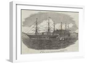 The Himalaya Steam-Ship in Plymouth Sound, with Troops for the War-null-Framed Giclee Print