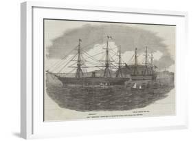 The Himalaya Steam-Ship in Plymouth Sound, with Troops for the War-null-Framed Giclee Print