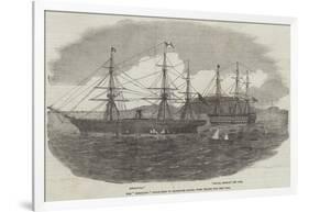 The Himalaya Steam-Ship in Plymouth Sound, with Troops for the War-null-Framed Giclee Print