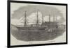 The Himalaya Steam-Ship in Plymouth Sound, with Troops for the War-null-Framed Giclee Print