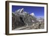 The Himalayan Peaks of Taboche and Arakam Tse Above the Chola Valley in Sagarmatha National Park-John Woodworth-Framed Photographic Print