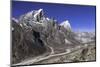The Himalayan Peaks of Taboche and Arakam Tse Above the Chola Valley in Sagarmatha National Park-John Woodworth-Mounted Photographic Print
