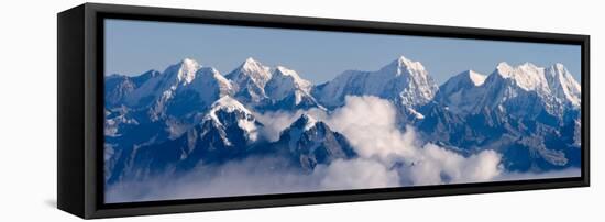 The Himalayas Range above clouds, Nepal-Keren Su-Framed Stretched Canvas