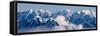 The Himalayas Range above clouds, Nepal-Keren Su-Framed Stretched Canvas