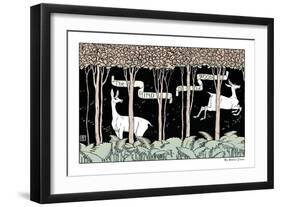The Hind in the Wood, c.1900-Walter Crane-Framed Art Print
