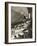 The Hindenburg Zeppelin - 1936 Olympics-null-Framed Photographic Print