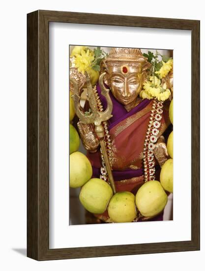 The Hindu Goddess Durga at Diwali Celebration at the Paris Ganesh Temple, Paris, France, Europe-Godong-Framed Photographic Print