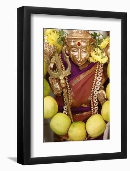 The Hindu Goddess Durga at Diwali Celebration at the Paris Ganesh Temple, Paris, France, Europe-Godong-Framed Photographic Print