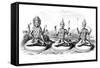 The Hindu Trinity, C1800-null-Framed Stretched Canvas