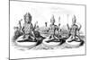 The Hindu Trinity, C1800-null-Mounted Giclee Print