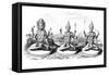 The Hindu Trinity, C1800-null-Framed Stretched Canvas