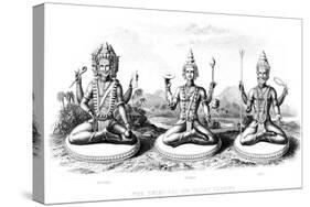 The Hindu Trinity, C1800-null-Stretched Canvas