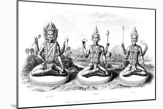 The Hindu Trinity, C1800-null-Mounted Giclee Print