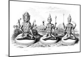 The Hindu Trinity, C1800-null-Mounted Giclee Print