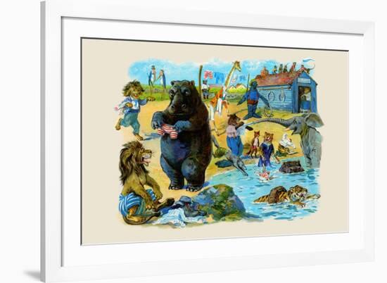 The Hippo's Costume Was Too Small by Half-null-Framed Premium Giclee Print