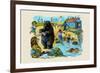 The Hippo's Costume Was Too Small by Half-null-Framed Premium Giclee Print