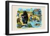 The Hippo's Costume Was Too Small by Half-null-Framed Art Print