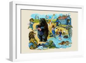 The Hippo's Costume Was Too Small by Half-null-Framed Art Print