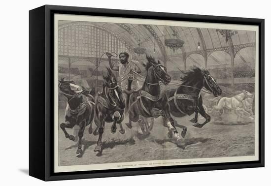 The Hippodrome at Olympia, the National Agricultural Hall, Kensington, the Chariot-Race-null-Framed Stretched Canvas