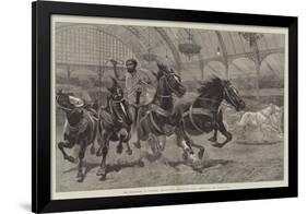 The Hippodrome at Olympia, the National Agricultural Hall, Kensington, the Chariot-Race-null-Framed Giclee Print