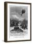 The Hippopotamus, Illustration from "Five Weeks in a Balloon" by Jules Verne Paris, Hetzel-Édouard Riou-Framed Giclee Print