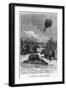 The Hippopotamus, Illustration from "Five Weeks in a Balloon" by Jules Verne Paris, Hetzel-Édouard Riou-Framed Giclee Print