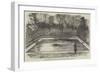 The Hippopotamus in His New Bath in the Zoological Society's Gardens, Regent's Park-null-Framed Premium Giclee Print